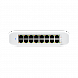 Коммутатор/ Wall-mountable, 16-port, Layer 2 PoE switch with a fanless cooling system.45W total PoE availability