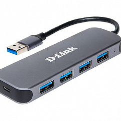 D-Link DUB-1341/C1A Концентратор с 4 портами USB 3.0