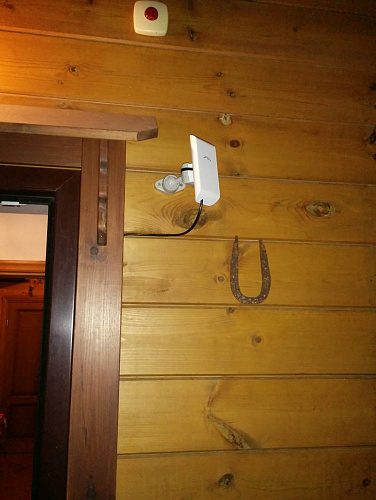 Передача сигнала с видеорегистратора из дома охраны в главный дом