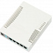 RB260GSP 5x Gigabit PoE out Ethernet Smart Switch, SFP cage, plastic case, SwOS
